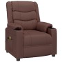 Sillón de masaje cuero sintético marrón de vidaXL, Sillones de masaje eléctricos - Ref: Foro24-348051, Precio: 239,99 €, Desc...