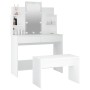 LED white plywood vanity set by vidaXL, Bedroom Dressers - Ref: Foro24-3114123, Price: 178,99 €, Discount: %