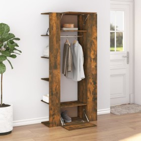 Hallway furniture 2 units smoked oak plywood by vidaXL, Lockers and storage cabinets - Ref: Foro24-3114179, Price: 128,99 €, ...