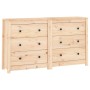 Aparador de madera maciza de pino 140x35x80 cm de vidaXL, Aparadores - Ref: Foro24-3114079, Precio: 195,20 €, Descuento: %