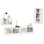 TV furniture set, 4-piece white plywood. by vidaXL, TV Furniture - Ref: Foro24-3114334, Price: 186,13 €, Discount: %