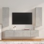 Set de muebles de TV 4 pzas madera contrachapada gris hormigón de vidaXL, Muebles TV - Ref: Foro24-3114201, Precio: 160,99 €,...