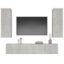 Set de muebles de TV 4 pzas madera contrachapada gris hormigón de vidaXL, Muebles TV - Ref: Foro24-3114201, Precio: 160,99 €,...