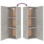 Set de muebles de TV 4 pzas madera contrachapada gris hormigón de vidaXL, Muebles TV - Ref: Foro24-3114201, Precio: 160,99 €,...