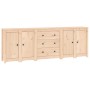 Aparador de madera maciza de pino 230x35x80 cm de vidaXL, Aparadores - Ref: Foro24-3114074, Precio: 308,78 €, Descuento: %