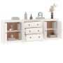 Sideboard aus weißem Kiefer-Massivholz 210x35x80 cm von vidaXL, Sideboards - Ref: Foro24-3114070, Preis: 282,18 €, Rabatt: %