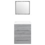 Mueble de baño con lavabo madera contrachapada gris Sonoma de vidaXL, Tocadores de baño - Ref: Foro24-3114169, Precio: 134,99...