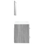 Mueble de baño con lavabo madera contrachapada gris Sonoma de vidaXL, Tocadores de baño - Ref: Foro24-3114169, Precio: 134,99...