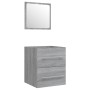 Mueble de baño con lavabo madera contrachapada gris Sonoma de vidaXL, Tocadores de baño - Ref: Foro24-3114169, Precio: 134,99...