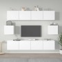 TV-Möbelset 6-teilig aus weißem Sperrholz von vidaXL, TV-Möbel - Ref: Foro24-3114358, Preis: 264,48 €, Rabatt: %