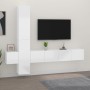 Set de muebles de TV 5 pzas madera contrachapada blanco brillo de vidaXL, Muebles TV - Ref: Foro24-3114250, Precio: 198,27 €,...