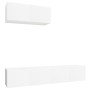 Set de muebles de TV 3 piezas madera contrachapada blanco de vidaXL, Muebles TV - Ref: Foro24-3114470, Precio: 147,57 €, Desc...