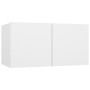 Mueble de pared para TV madera contrachapada blanco de vidaXL, Muebles TV - Ref: Foro24-3114582, Precio: 275,42 €, Descuento: %