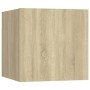 TV furniture set, 6 pieces, oak plywood, Sonoma oak. by vidaXL, TV Furniture - Ref: Foro24-3114360, Price: 172,61 €, Discount: %