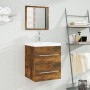 Mueble de baño con lavabo madera contrachapada roble ahumado de vidaXL, Tocadores de baño - Ref: Foro24-3114168, Precio: 118,...