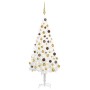 Árbol de Navidad preiluminado con luces y bolas blanco 120 cm de vidaXL, Arboles de navidad - Ref: Foro24-3077546, Precio: 68...