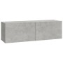 TV furniture set 6 pieces concrete gray plywood by vidaXL, TV Furniture - Ref: Foro24-3114617, Price: 218,34 €, Discount: %