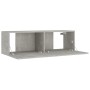 TV furniture set 4 pieces concrete gray plywood by vidaXL, TV Furniture - Ref: Foro24-3114209, Price: 193,99 €, Discount: %