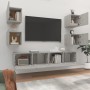 TV furniture set 6 pieces concrete gray plywood by vidaXL, TV Furniture - Ref: Foro24-3114257, Price: 154,25 €, Discount: %