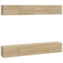 TV cabinets 4 pieces Sonoma oak 100x30x30 cm by vidaXL, TV Furniture - Ref: Foro24-3114192, Price: 264,81 €, Discount: %