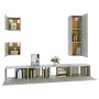 TV furniture set 5 pieces concrete gray plywood by vidaXL, TV Furniture - Ref: Foro24-3114449, Price: 191,01 €, Discount: %