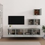 Set de muebles de TV 4 pzas madera contrachapada gris hormigón de vidaXL, Muebles TV - Ref: Foro24-3114641, Precio: 111,99 €,...