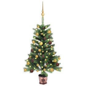 Árbol de Navidad artificial con luces y bolas verde 65 cm de vidaXL, Arboles de navidad - Ref: Foro24-3077551, Precio: 62,99 ...