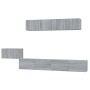 Set de muebles para TV 5 pzas madera contrachapada gris Sonoma de vidaXL, Muebles TV - Ref: Foro24-3114436, Precio: 202,97 €,...