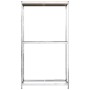 Estantería para neumáticos 2 niveles acero plata 110x40x180 cm de vidaXL, Estanterías industriales - Ref: Foro24-152893, Prec...