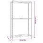 Tire rack 2 levels steel silver 110x40x180 cm by vidaXL, Industrial shelving - Ref: Foro24-152893, Price: 75,55 €, Discount: %