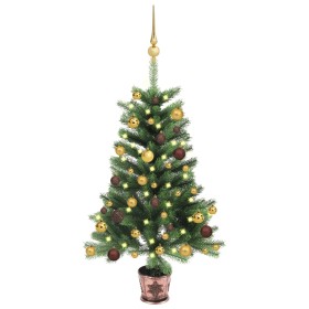 Árbol de Navidad artificial con luces y bolas verde 90 cm de vidaXL, Arboles de navidad - Ref: Foro24-3077552, Precio: 71,12 ...