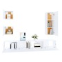 5-piece white plywood TV furniture set by vidaXL, TV Furniture - Ref: Foro24-3114438, Price: 204,56 €, Discount: %