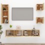 TV furniture set 5 pieces Sonoma oak plywood by vidaXL, TV Furniture - Ref: Foro24-3114440, Price: 150,72 €, Discount: %