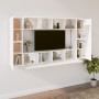 TV furniture set, 8 pieces, white plywood by vidaXL, TV Furniture - Ref: Foro24-3114286, Price: 275,36 €, Discount: %