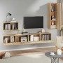 TV furniture set 4 pieces Sonoma oak plywood by vidaXL, TV Furniture - Ref: Foro24-3114328, Price: 199,73 €, Discount: %