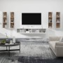 TV furniture set 6 pieces glossy white plywood by vidaXL, TV Furniture - Ref: Foro24-3114354, Price: 307,99 €, Discount: %