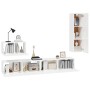 TV furniture set 4 pieces glossy white plywood by vidaXL, TV Furniture - Ref: Foro24-3114330, Price: 194,19 €, Discount: %