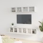 Set de muebles para TV 5 piezas madera contrachapada blanco de vidaXL, Muebles TV - Ref: Foro24-3114422, Precio: 191,48 €, De...