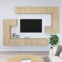 Sonoma oak plywood TV wall cabinet by vidaXL, TV Furniture - Ref: Foro24-3114592, Price: 431,79 €, Discount: %