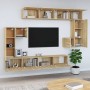 Sonoma oak plywood TV wall cabinet by vidaXL, TV Furniture - Ref: Foro24-3114592, Price: 431,79 €, Discount: %