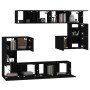 Black plywood TV wall cabinet by vidaXL, TV Furniture - Ref: Foro24-3114583, Price: 290,33 €, Discount: %