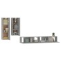 Set de muebles de TV 4 pzas madera contrachapada gris hormigón de vidaXL, Muebles TV - Ref: Foro24-3114633, Precio: 201,76 €,...