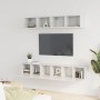 5-piece TV furniture set, plywood with glossy white finish by vidaXL, TV Furniture - Ref: Foro24-3114426, Price: 166,81 €, Di...