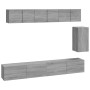 Set de muebles para TV 6 pzas madera contrachapada gris Sonoma de vidaXL, Muebles TV - Ref: Foro24-3114620, Precio: 242,98 €,...