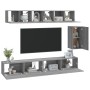 Set de muebles para TV 6 pzas madera contrachapada gris Sonoma de vidaXL, Muebles TV - Ref: Foro24-3114620, Precio: 242,98 €,...