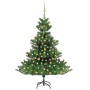 Nordmanntannen-Weihnachtsbaum mit LEDs und grünen Kugeln 180 cm von vidaXL, Weihnachtsbäume - Ref: Foro24-3077560, Preis: 146...