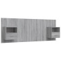 Sonoma gray plywood headboard with side tables by vidaXL, Headboards and footboards - Ref: Foro24-3115698, Price: 135,85 €, D...