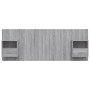 Sonoma gray plywood headboard with side tables by vidaXL, Headboards and footboards - Ref: Foro24-3115698, Price: 135,85 €, D...