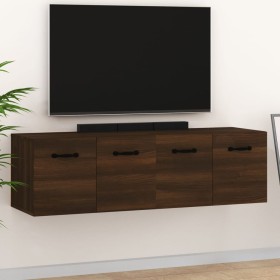 Wall cabinets 2 pcs brown oak plywood 80x35x36.5cm by vidaXL, Lockers and storage cabinets - Ref: Foro24-3115659, Price: 86,3...