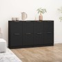 Aparadores 2 uds madera contrachapada negro 60x30x70 cm de vidaXL, Aparadores - Ref: Foro24-3115805, Precio: 112,64 €, Descue...